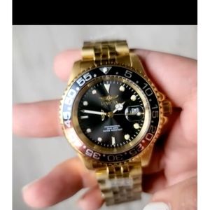 Invicta Men's Pro Diver Automatic 40m Gold Plated Stainless Steel Watch 36042